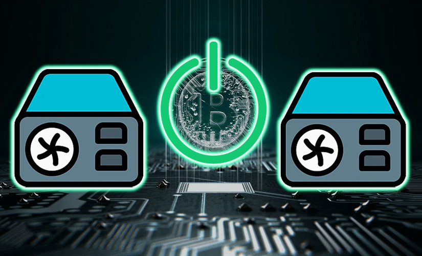 How to connect two power supplies for mining