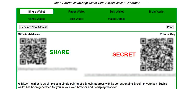 How to create a paper bitcoin wallet to store cryptocurrency