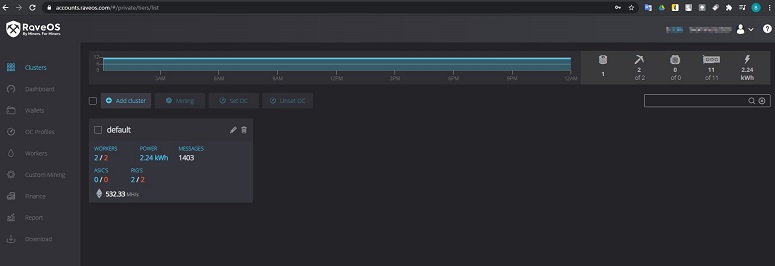 Mining on RaveOS