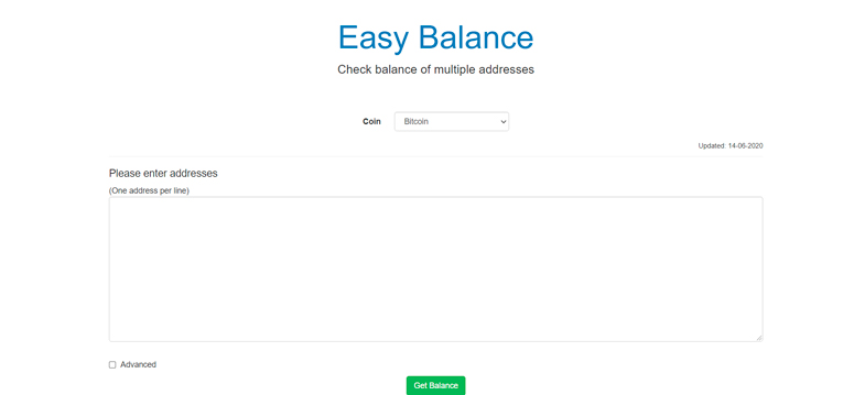 Massive Bitcoin address balance checks