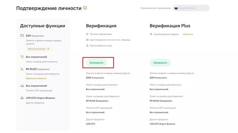 Binance restrictions in Russia in 2024