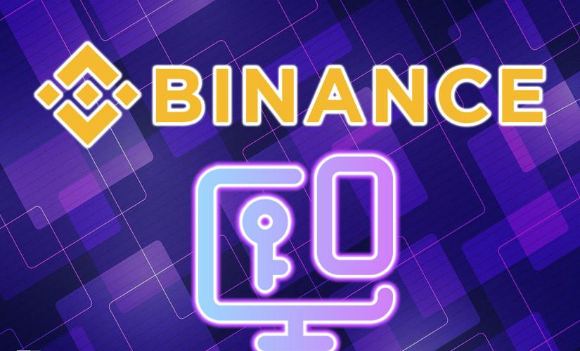 Application for two-factor authentication on Binance