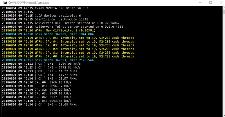 Top 10 programs for mining on NVIDIA graphics card