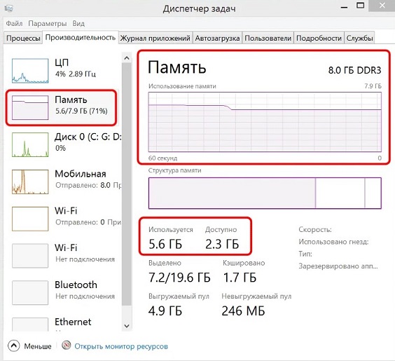 Paging file for mining