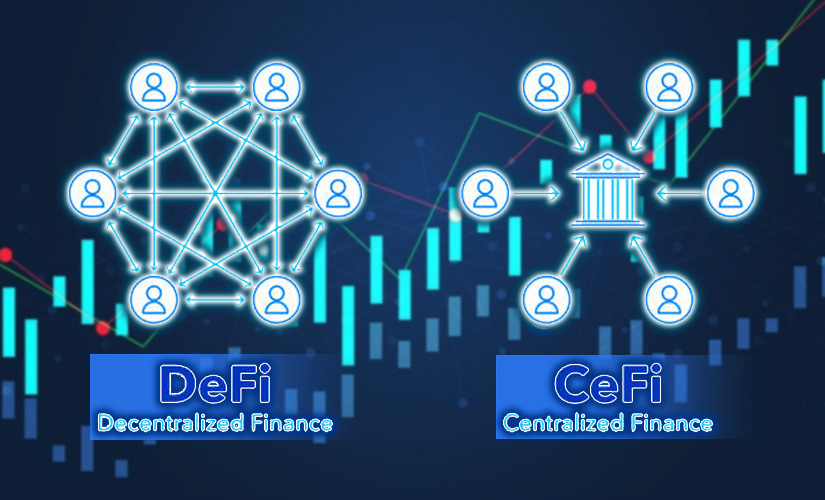 Centralized and decentralized finance